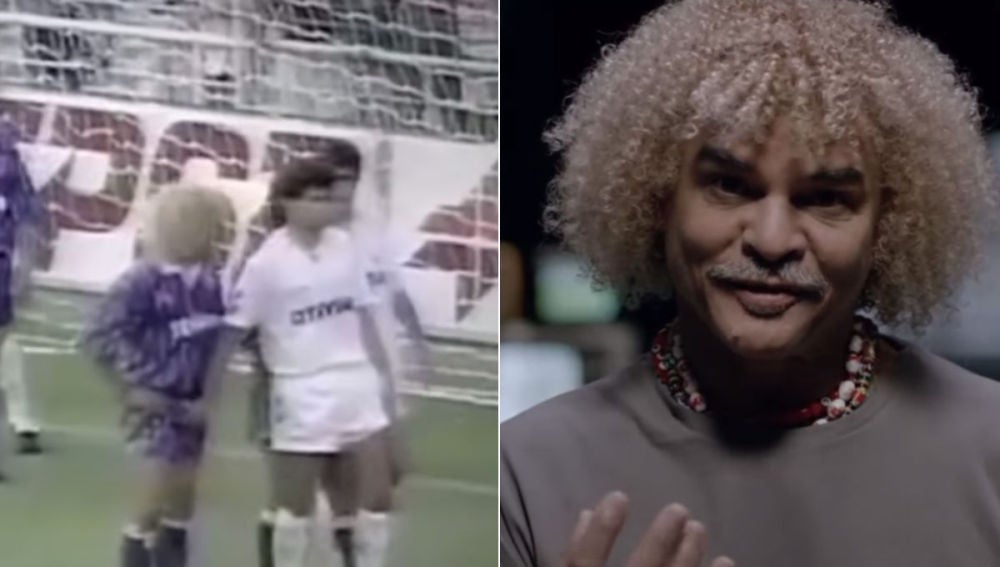 Valderrama recuerda su momento más famoso junto a Míchel