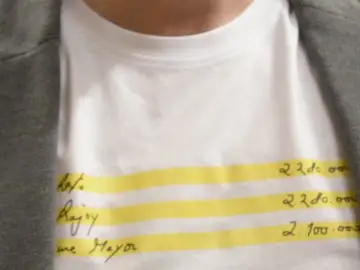 Camiseta del dirigente de Podemos Camiseta del dirigente de Podemos