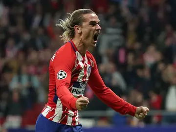 Griezmann celebra un gol con el Atlético de Madrid Griezmann celebra un gol con el Atlético de Madrid
