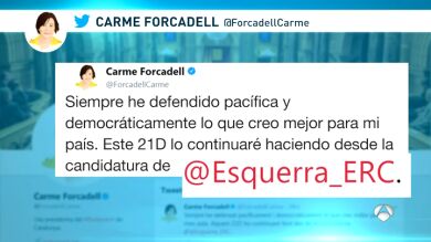  Forcadell anuncia que se presentará a las elecciones en la lista de ERC