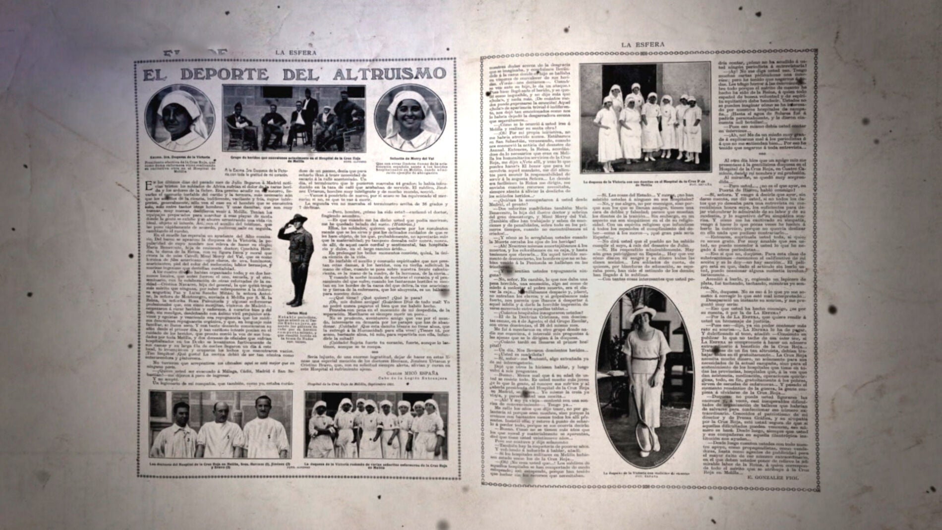 Las Damas Enfermeras, musas de la prensa