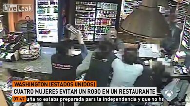 Cuatro empleadas de un restaurante de Washington consiguen frenar a un ladrón que quería llevarse la caja