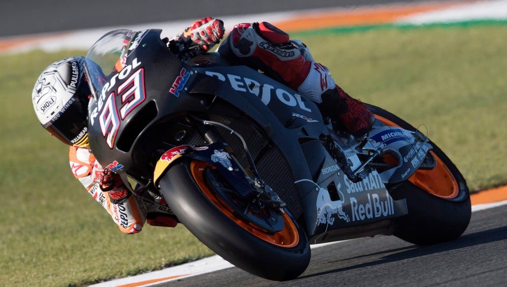 Marc Márquez, rondando con la Honda de 2018