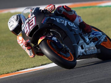 Marc Márquez, rondando con la Honda de 2018