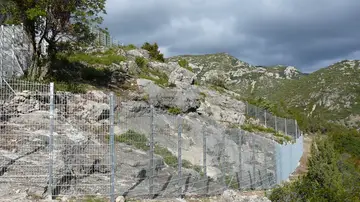 El conjunto pictórico se encuentra en el Barranco de Montpou, en el municipal de Mas de Barberans El conjunto pictórico se encuentra en el Barranco de Montpou, en el municipal de Mas de Barberans