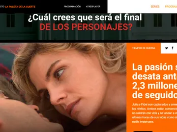 La página web de antena3.com La página web de antena3.com