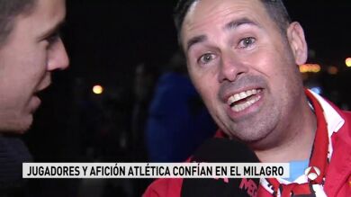 Los aficionados del Atleti no pierden la fe en la Champions: 