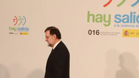 Rajoy, en el acto contra la Violencia de género Rajoy, en el acto contra la Violencia de género