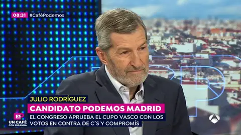 El ex JEMAD Julio Rodríguez: "Vamos a convencer a Manuela Carmena para que siga en el Ayuntamiento de Madrid" El ex JEMAD Julio Rodríguez: "Vamos a convencer a Manuela Carmena para que siga en el Ayuntamiento de Madrid"