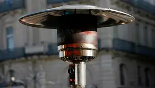 Vista de una estufa exterior