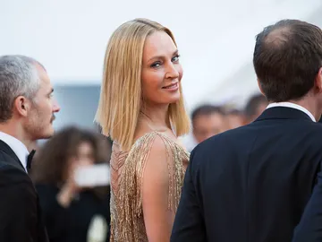 Uma Thurman en el Festival de Cannes Uma Thurman en el Festival de Cannes