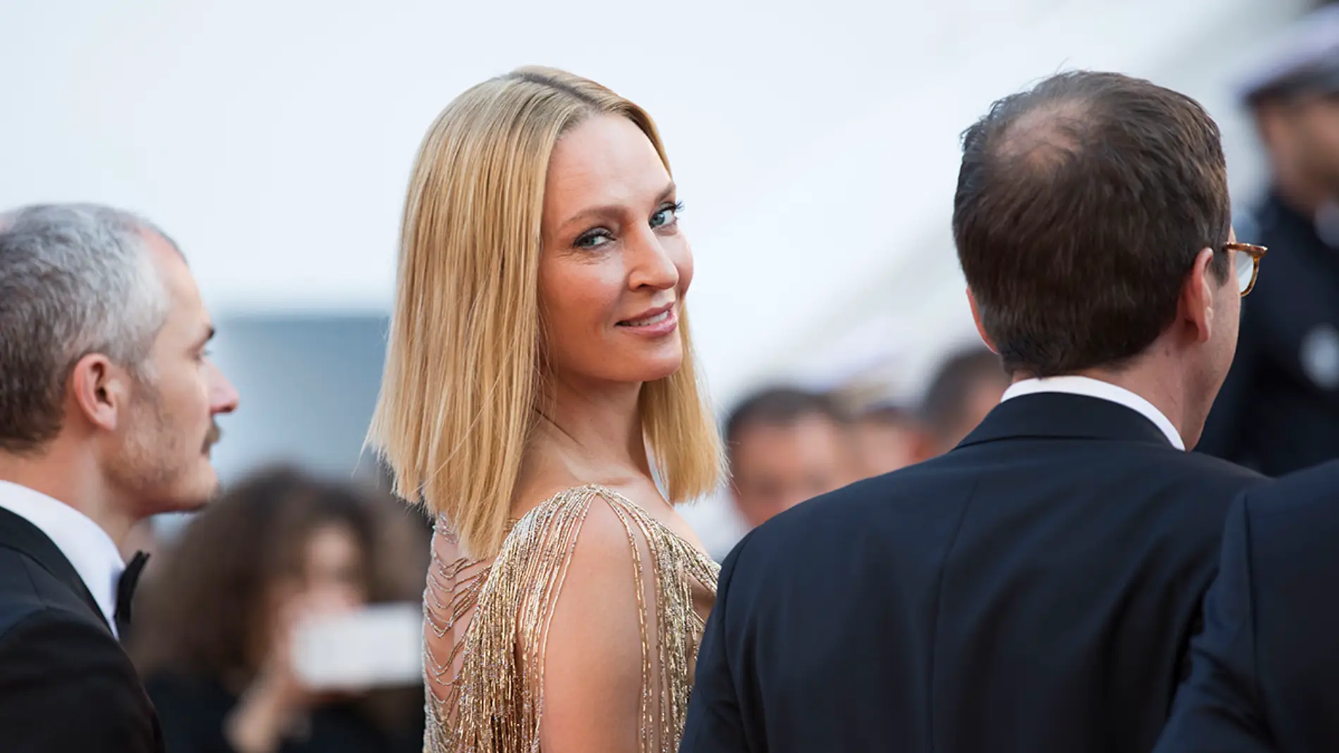 Uma Thurman en el Festival de Cannes