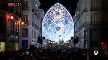 La calle Larios enciende la Navidad en Málaga