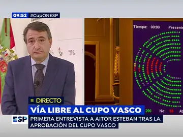 Aitor Esteban, en una entrevista en Espejo Público Aitor Esteban, en una entrevista en Espejo Público