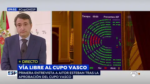 Aitor Esteban, en una entrevista en Espejo Público Aitor Esteban, en una entrevista en Espejo Público