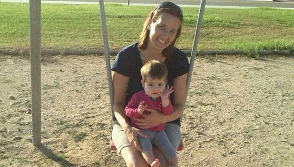 Silvana Teixeira con su hija