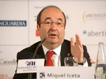 Miquel Iceta, en un acto de campaña Miquel Iceta, en un acto de campaña