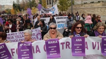 Manifestación contra la violencia de género en Granada