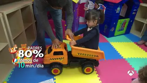 Solo el 20% de los padres asegura que juega con sus hijos más de diez minutos al día Solo el 20% de los padres asegura que juega con sus hijos más de diez minutos al día