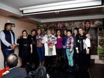 Asun Casasola, madre de la joven Nagore Laffage, recibiendo el premio Sabicas Asun Casasola, madre de la joven Nagore Laffage, recibiendo el premio Sabicas