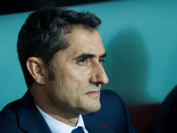 Ernesto Valverde, durante un partido Ernesto Valverde, durante un partido