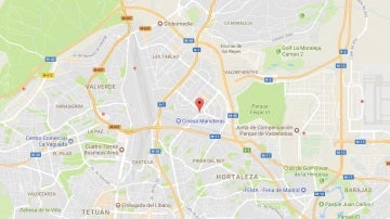Localización de la casa desde la que disparaban con una escopeta de perdigones en Madrid