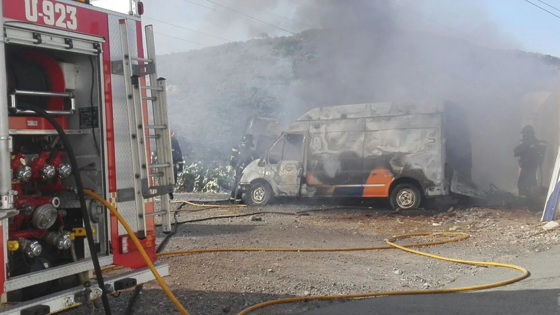 Las ambulancias quemadas Las ambulancias quemadas
