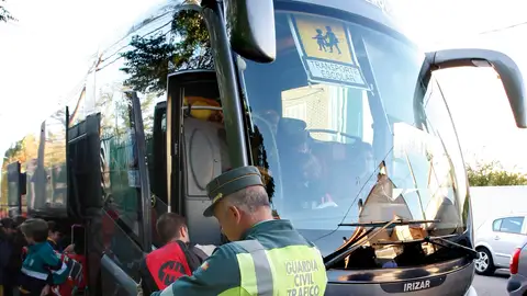 Fotografía de archivo de un autobús escolar Los autobuses escolares, en el punto de mira de los controles de Tráfico esta semana