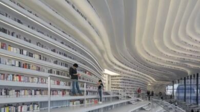 La biblioteca circular de China que atrae a diario a cientos de personas