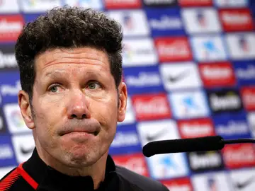 Simeone en rueda de prensa Simeone en rueda de prensa