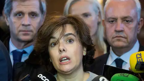 La vicepresidenta del Gobierno, Soraya Sáenz de Santamaría La vicepresidenta del Gobierno, Soraya Sáenz de Santamaría