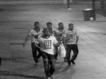 Los miembros de 'La Manada' durante los Sanfermines de 2016 Los miembros de 'La Manada' durante los Sanfermines de 2016