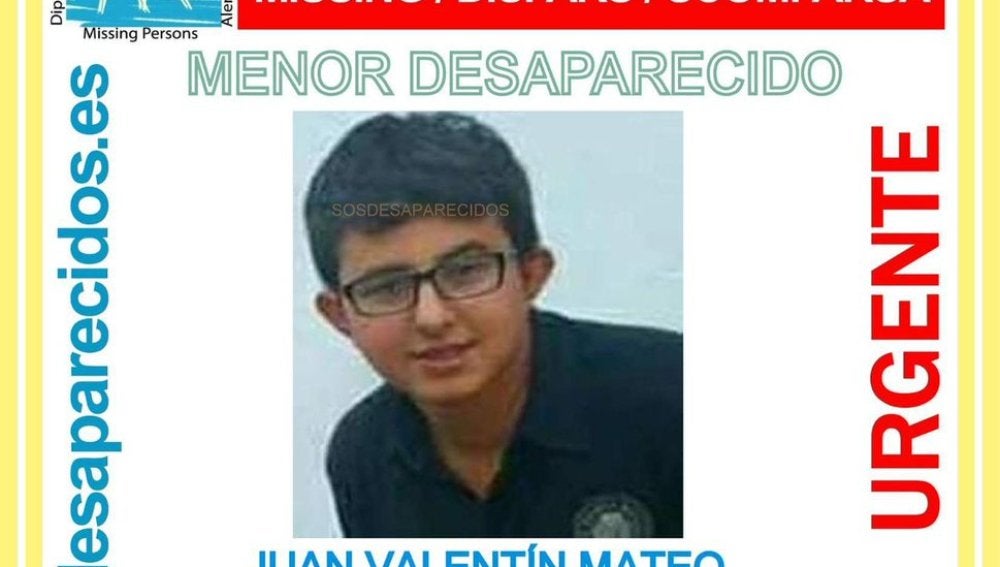El menor desaparecido en Alicante