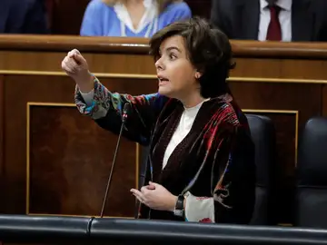 La vicepresidenta del Gobierno, Soraya Sáenz de Santamaría La vicepresidenta del Gobierno, Soraya Sáenz de Santamaría