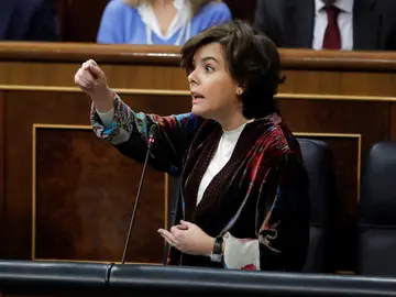 La vicepresidenta del Gobierno, Soraya Sáenz de Santamaría La vicepresidenta del Gobierno, Soraya Sáenz de Santamaría