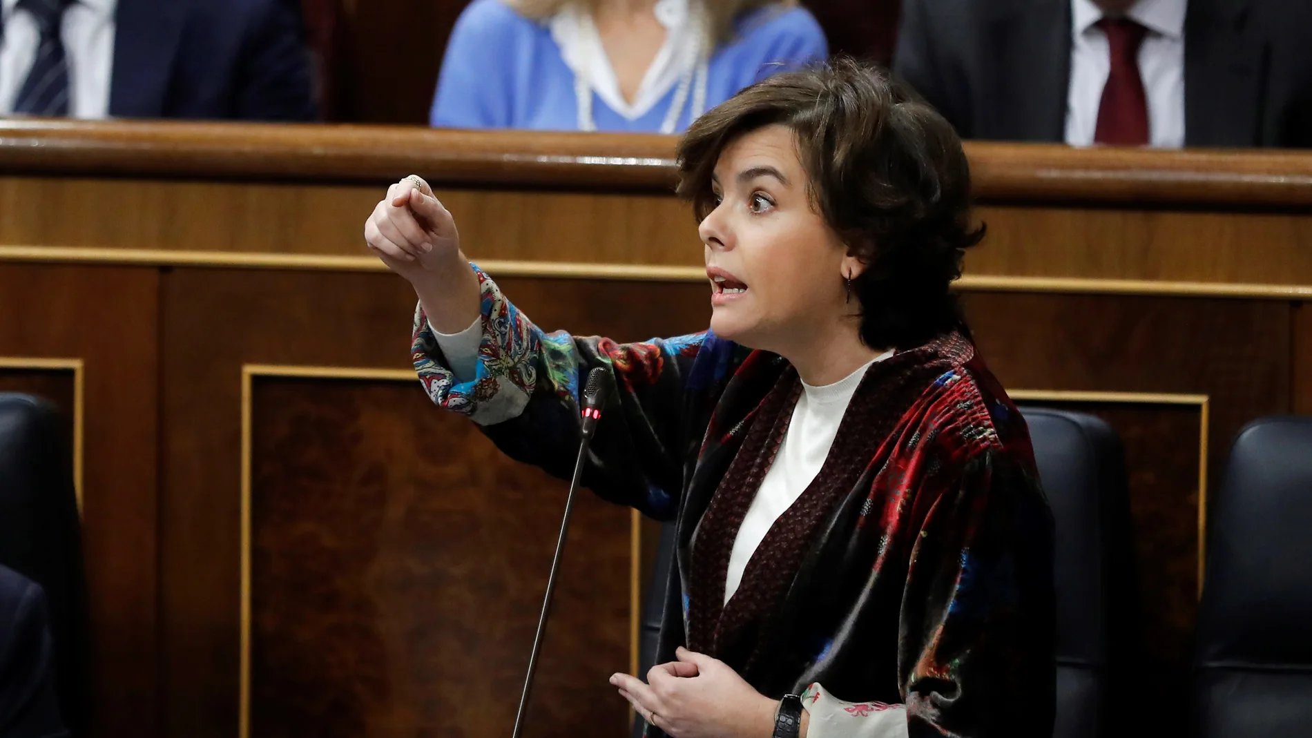 La vicepresidenta del Gobierno, Soraya Sáenz de Santamaría La vicepresidenta del Gobierno, Soraya Sáenz de Santamaría