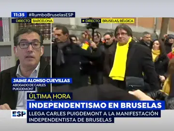 El abogado español de Carles Puigdemont, Jaume Alonso Cuevillas El abogado español de Carles Puigdemont, Jaume Alonso Cuevillas