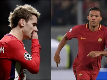 Griezmann y Juan Jesús con sus respectivos equipos Griezmann y Juan Jesús con sus respectivos equipos
