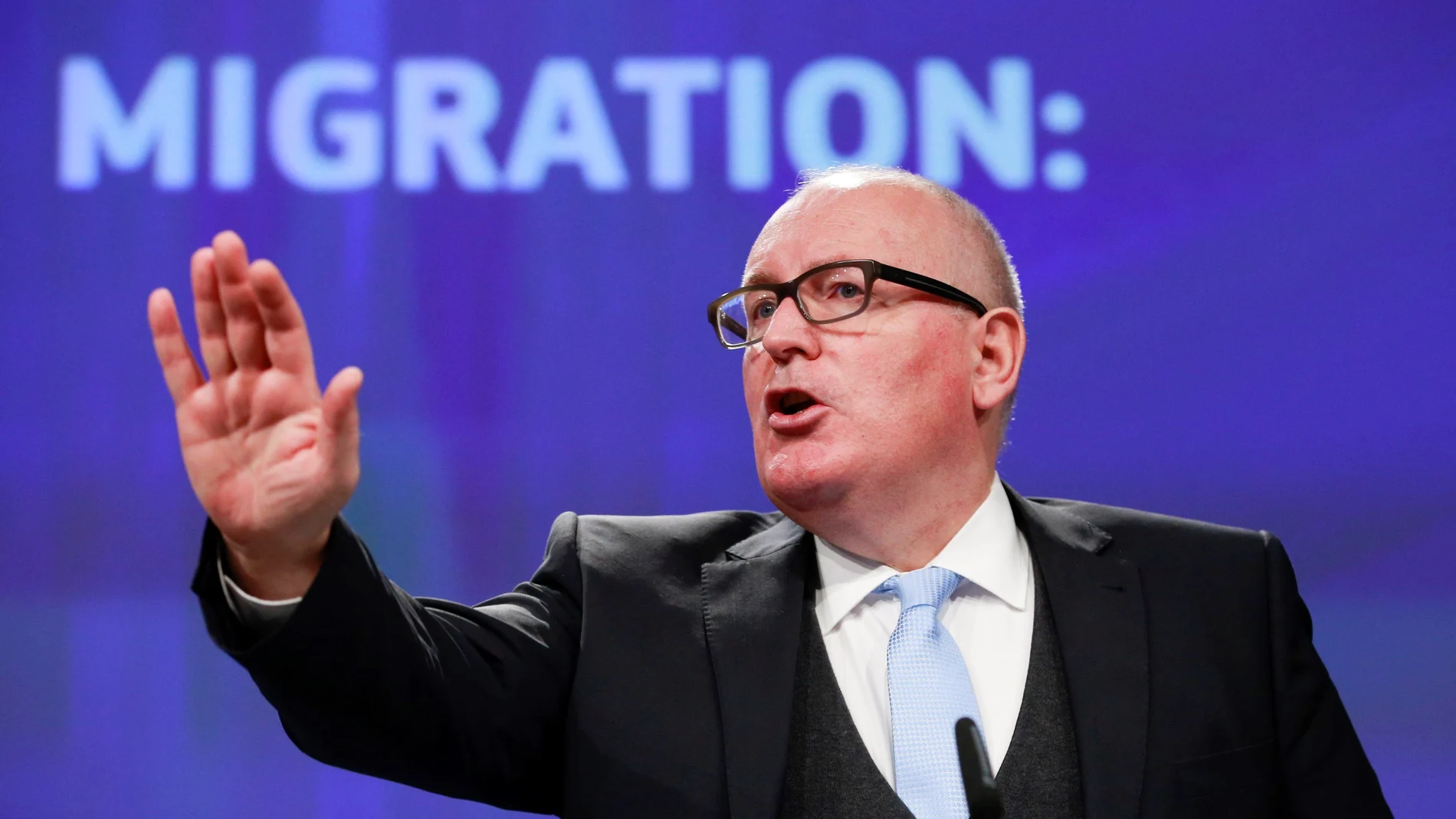 El vicepresidente de la Comisión Europea, Frans Timmermans El vicepresidente de la Comisión Europea, Frans Timmermans