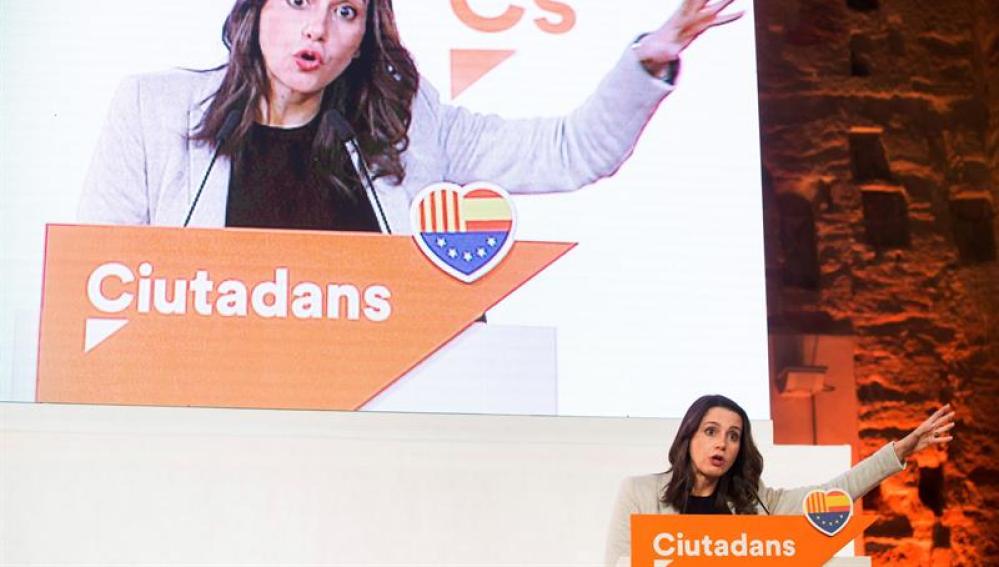 La candidata de Ciudadanos a la Presidencia de la Generalitat, Inés Arrimadas