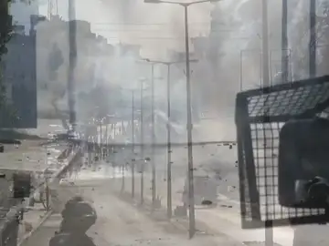 Fuertes enfrentamientos entre manifestantes y soldados israelíes en Belén Fuertes enfrentamientos entre manifestantes y soldados israelíes en Belén