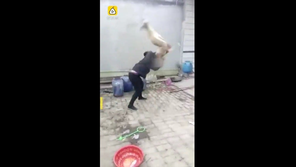 Captura del vídeo del maltrato