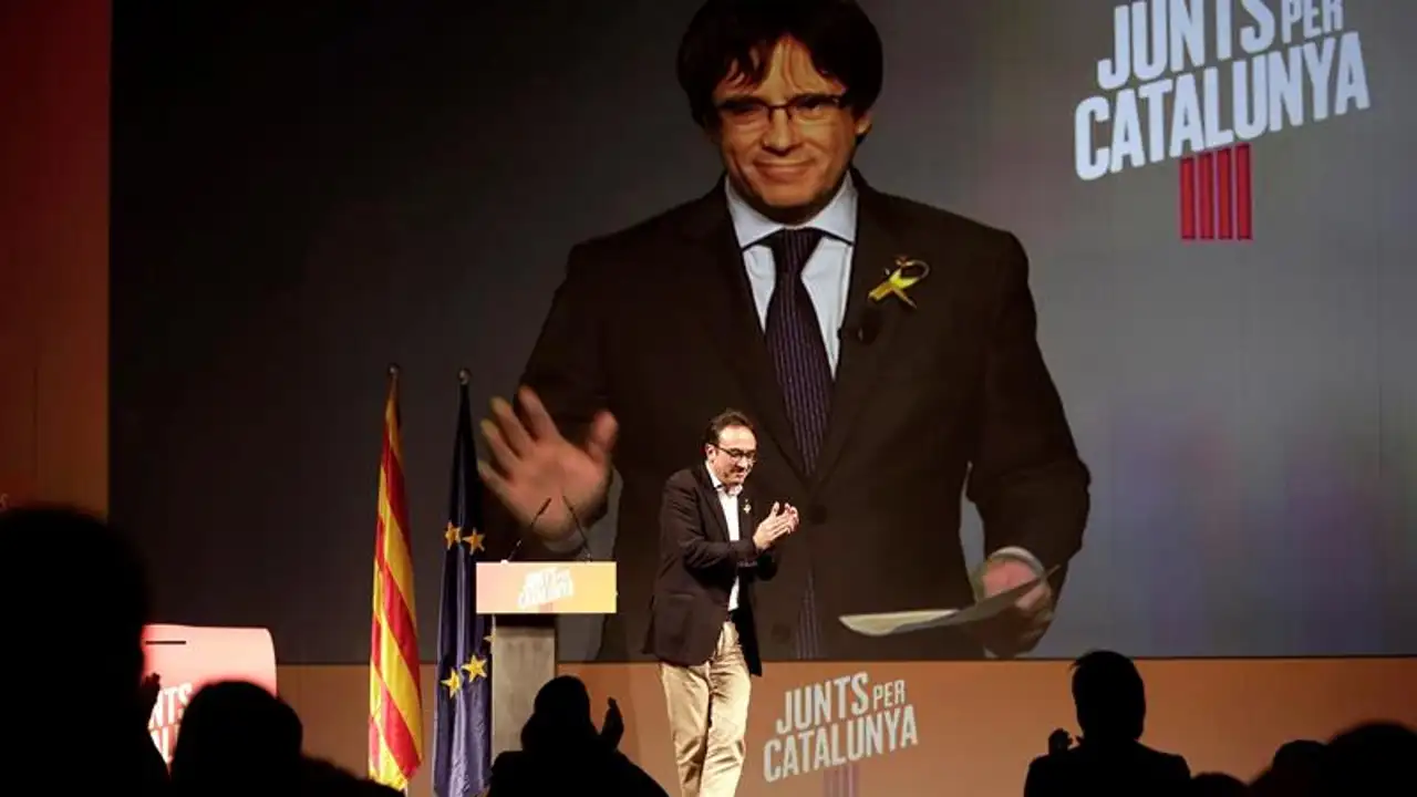 El número uno de Junts per Catalunya, Carles Puigdemont
