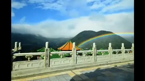 Un arcoíris bate el récord del mundo tras brillar durante nueve horas sobre el cielo de Taiwán Un arcoíris bate el récord del mundo tras brillar durante nueve horas sobre el cielo de Taiwán