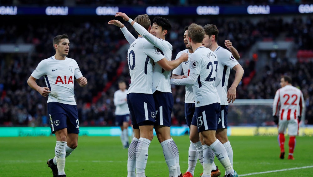 El Tottenham golea al Stoke City