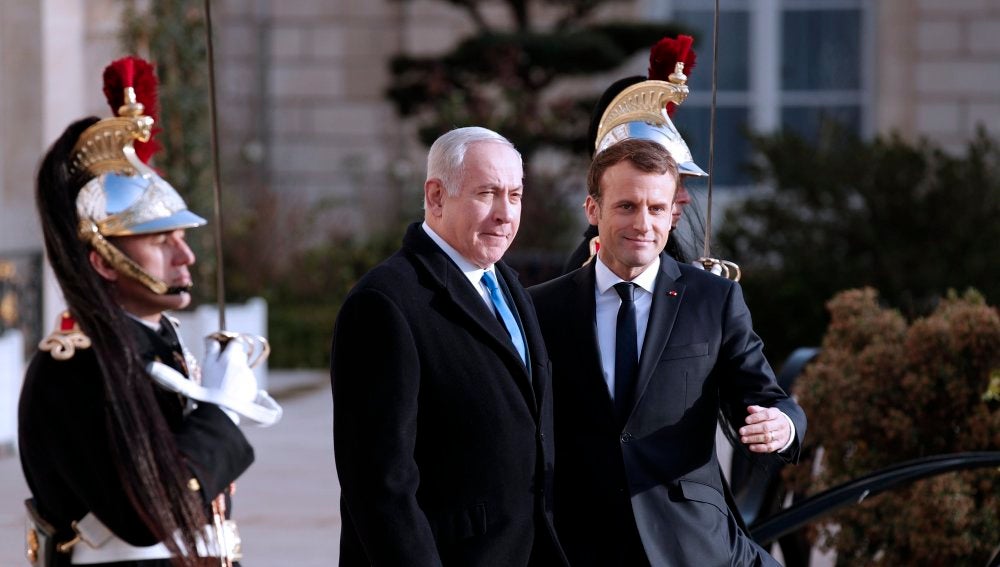 Netanyahu y Macron