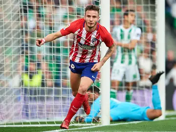 Saúl celebra su gol con el Atlético de Madrid Saúl celebra su gol con el Atlético de Madrid