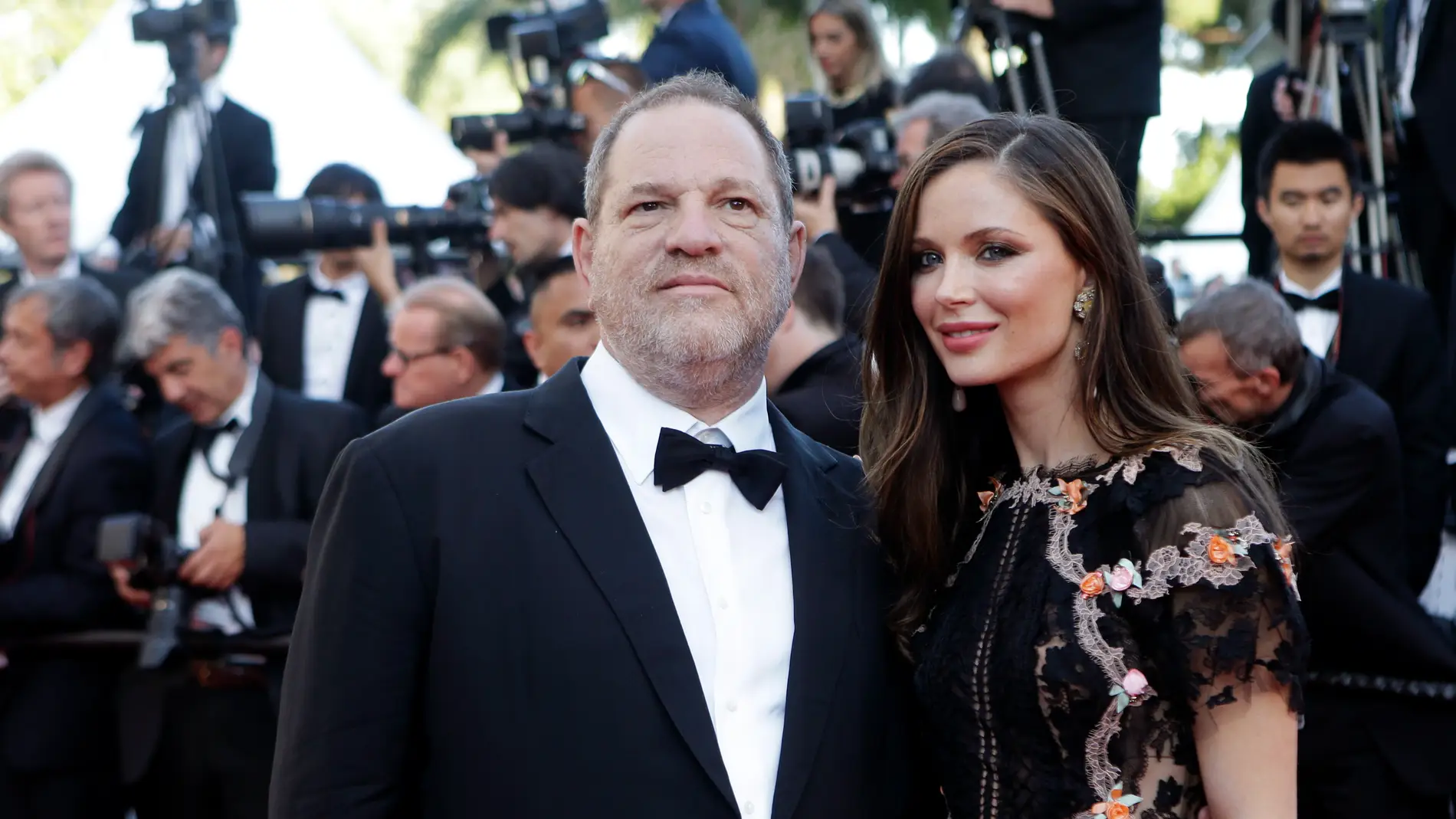 Harvey Weinstein y su exmujer Georgina Chapman