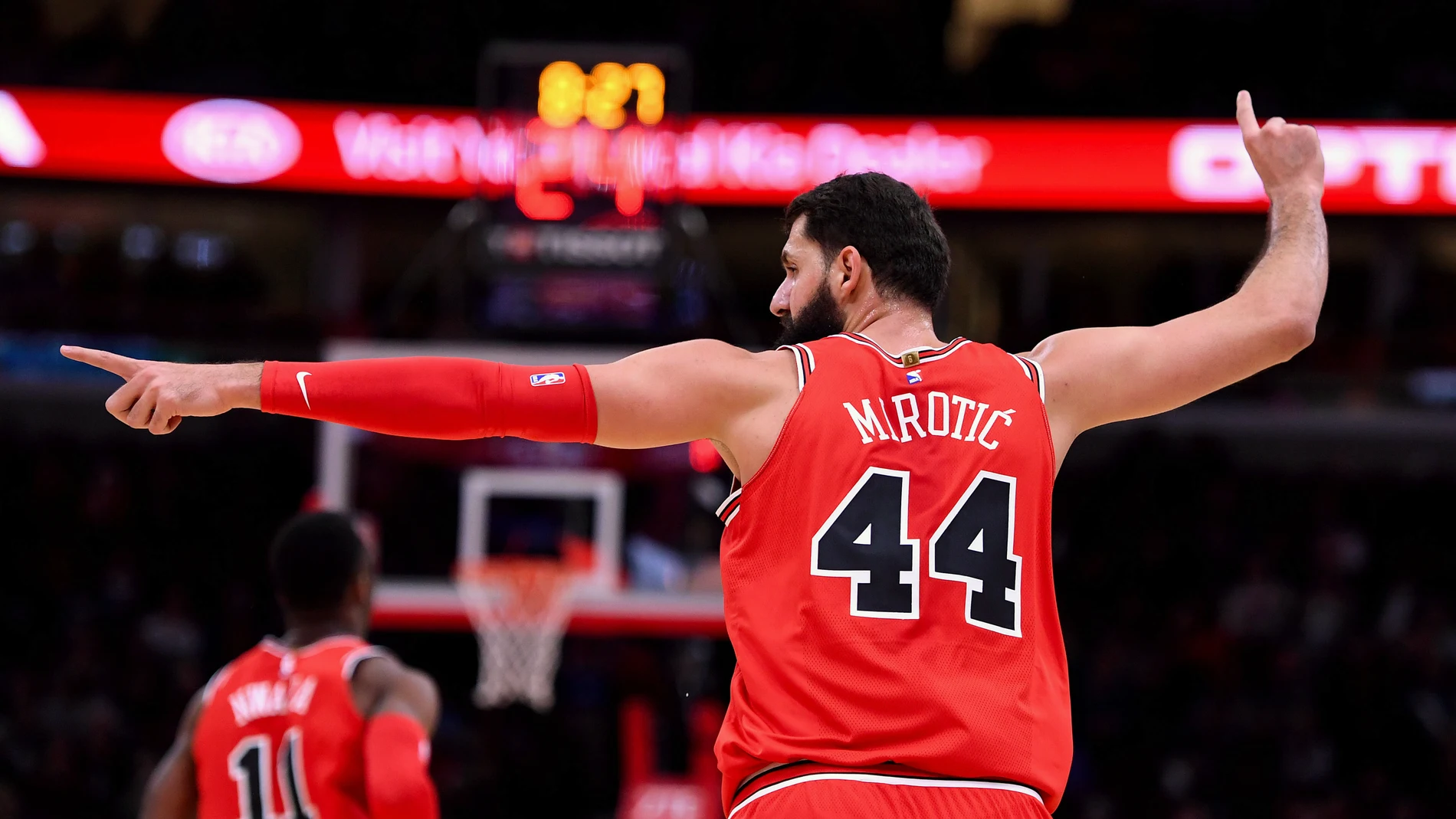 Nikola Mirotic, en el paritdo con los Chicago Bulls Nikola Mirotic, en el paritdo con los Chicago Bulls