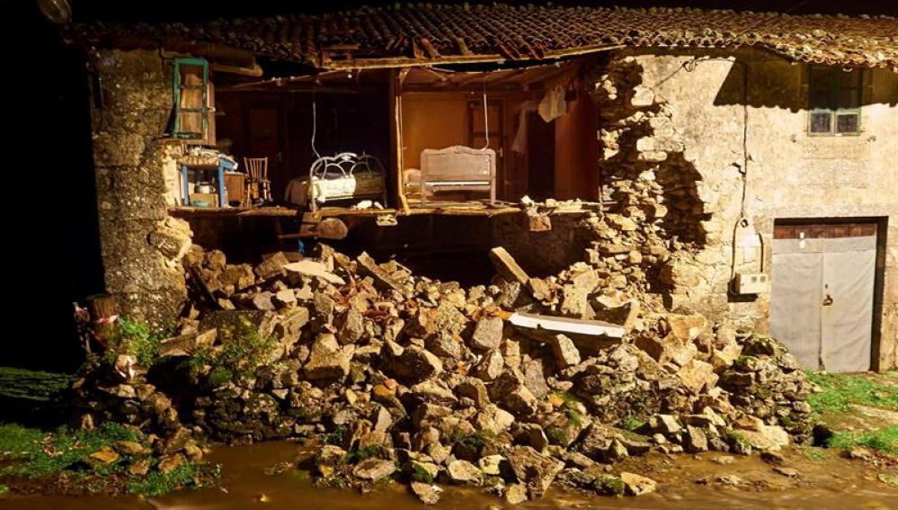 Destrozos en Galicia tras el paso de la borrasca 'Ana'